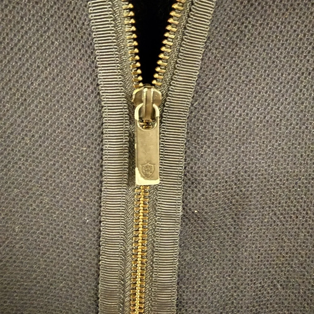 Massimo Dutti Dark Navy Zip-Up Sweater- Size Small